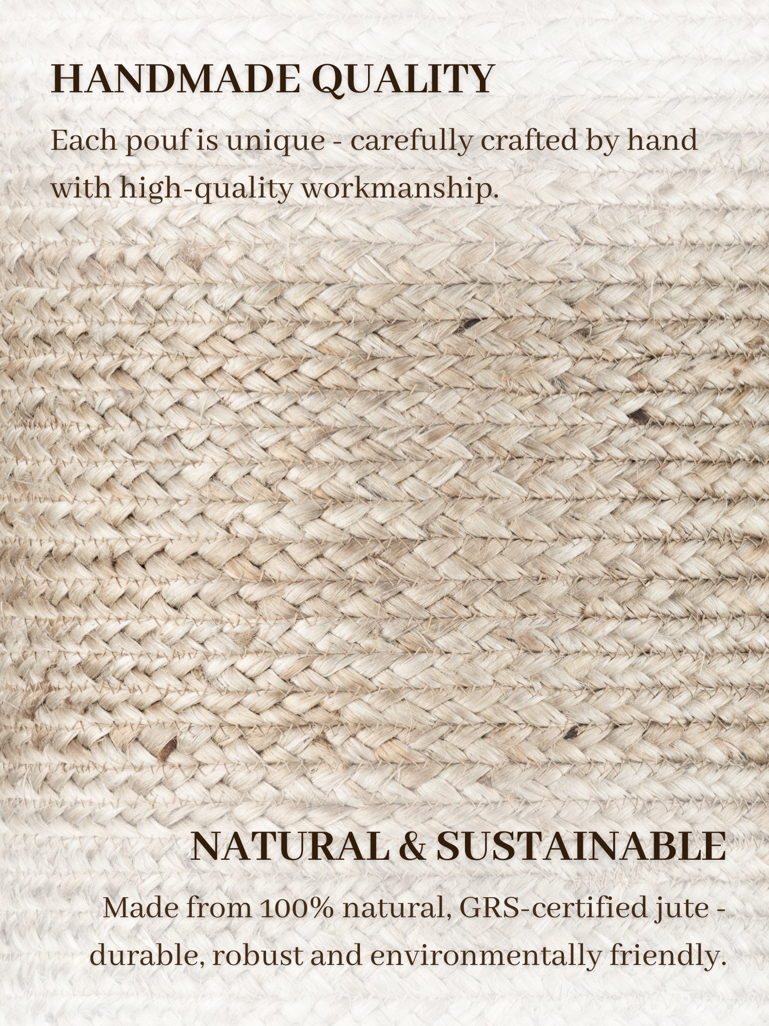 Hanse Home Looma Jutepuff Looma natur greige