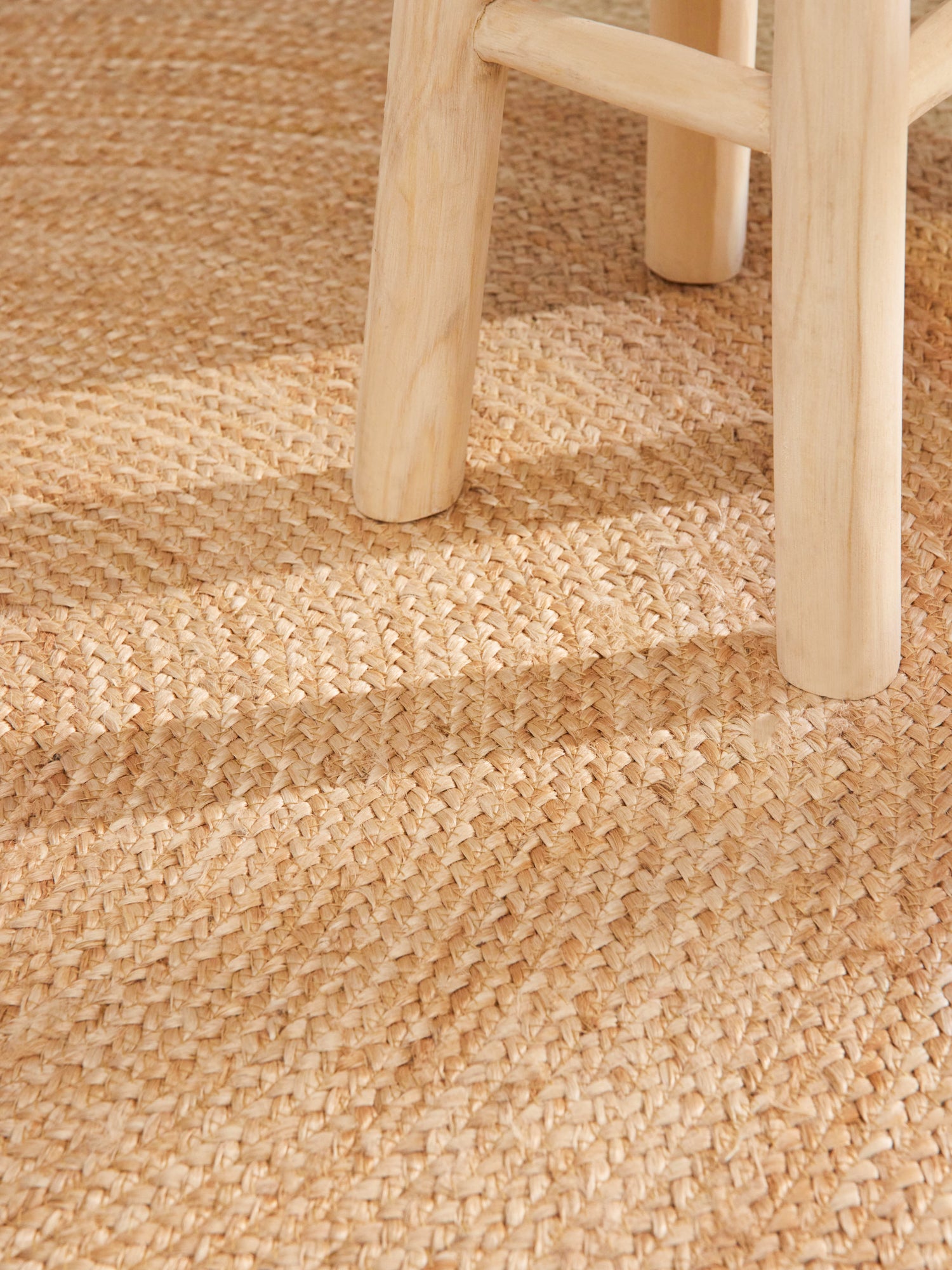 Hanse Home Looma Jutematta rund Looma natur guld elfenben