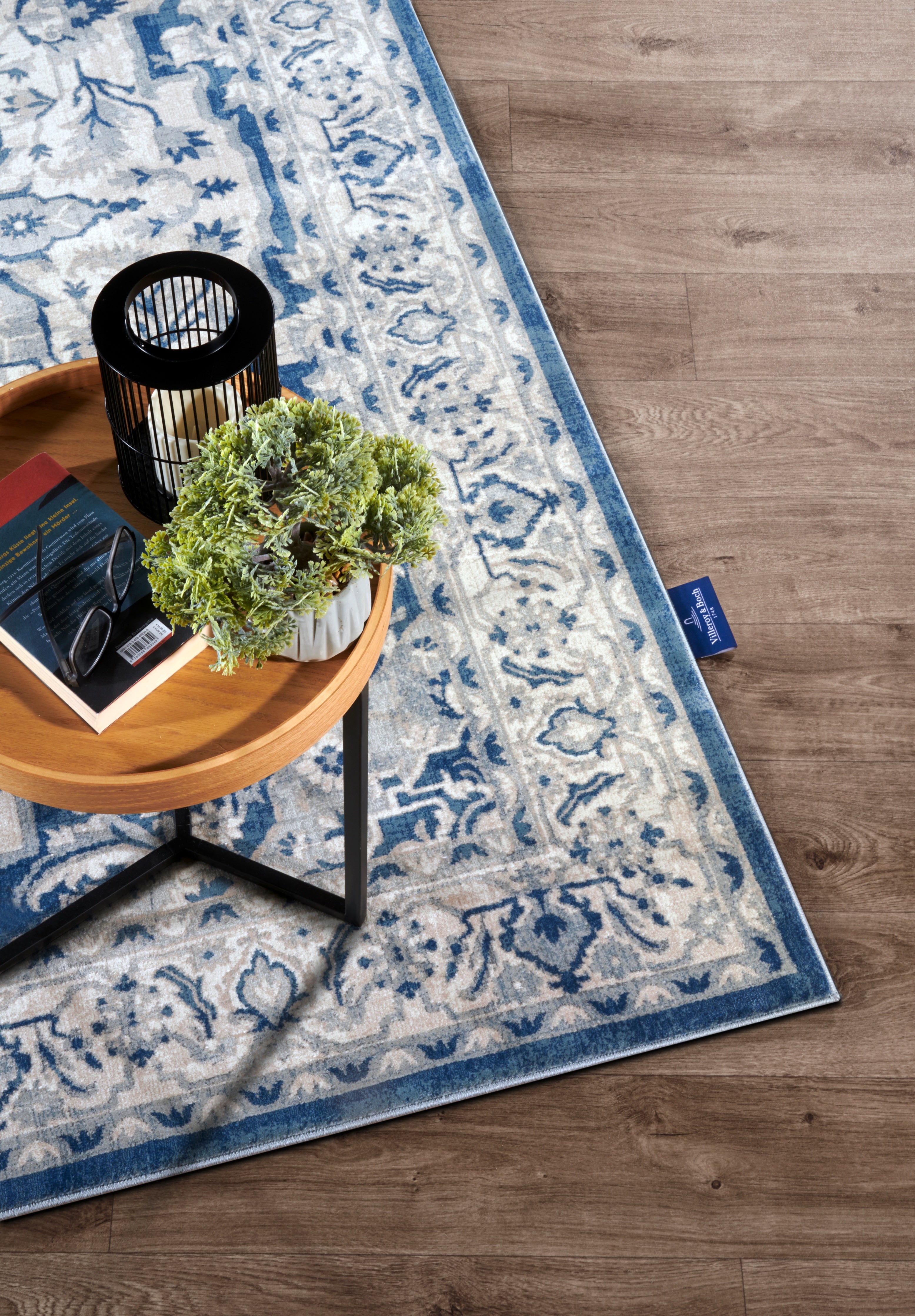 Villeroy & Boch 1869 Kortluggsmatta Gabrielle creme blå