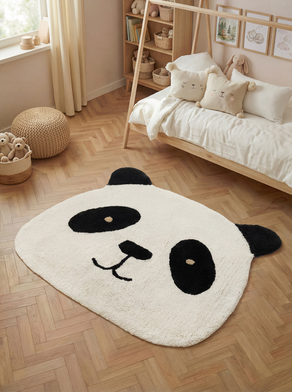Hanse Home Snuggle Barnmatta Patsy creme svart