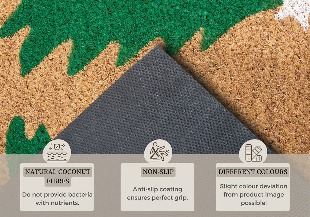 Hanse Home Mix Mats Dörrmatta kokos Decorated Pine Trees