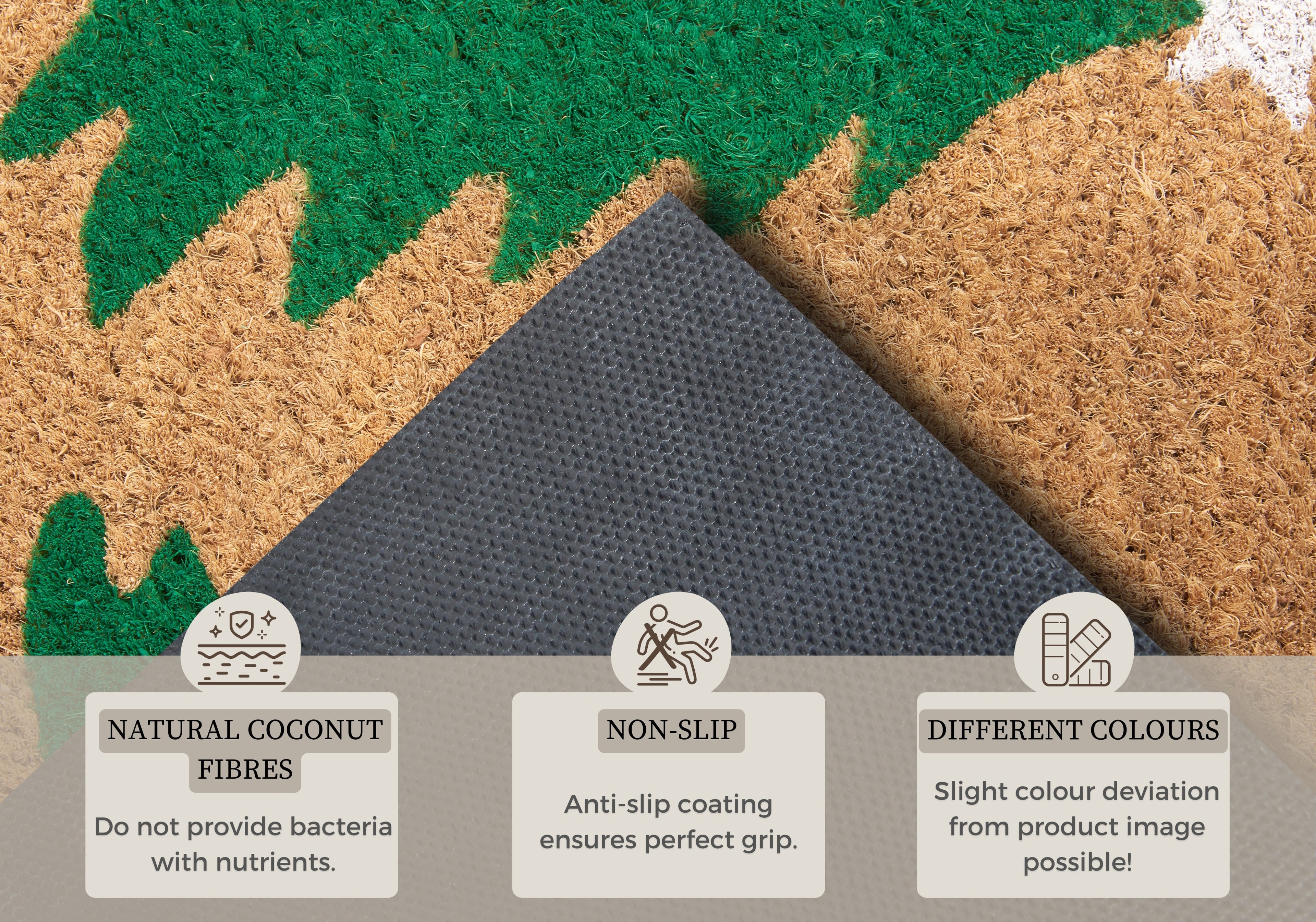 Hanse Home Mix Mats Dörrmatta kokos Decorated Pine Trees
