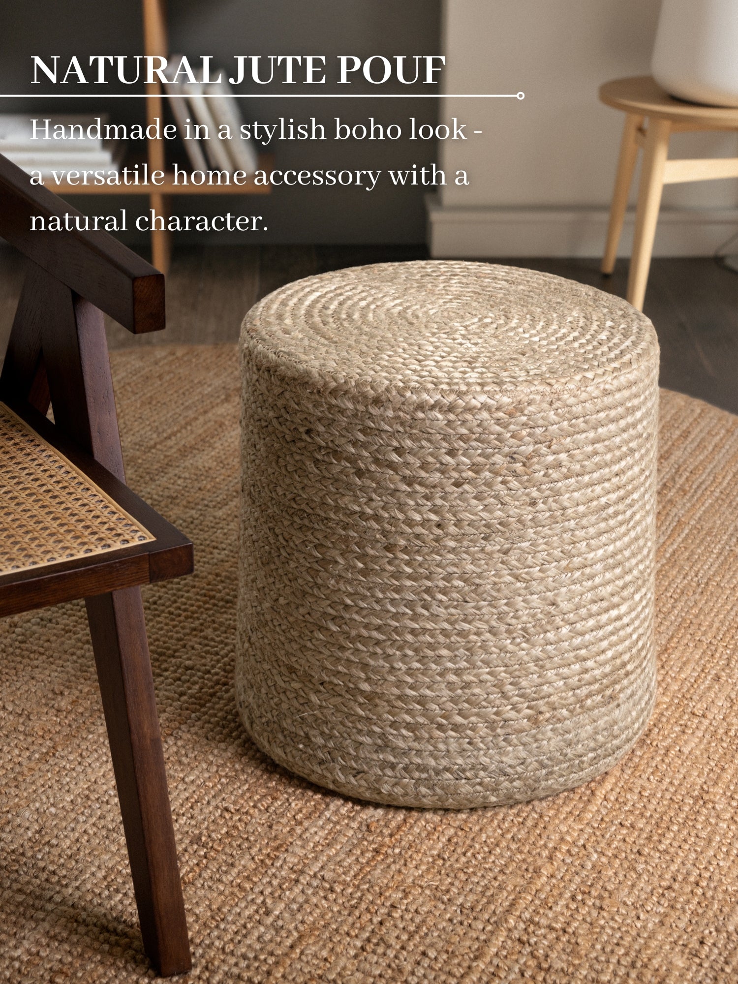 Hanse Home Looma Jutepuff Looma natur greige