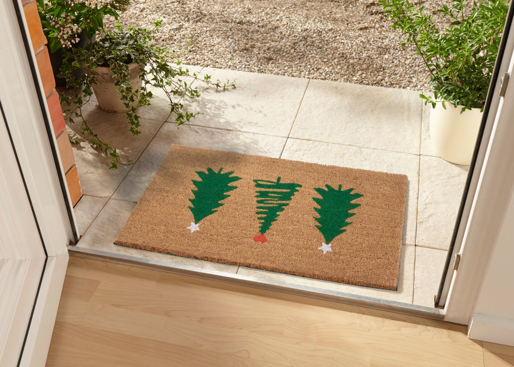Hanse Home Mix Mats Dörrmatta kokos Decorated Pine Trees