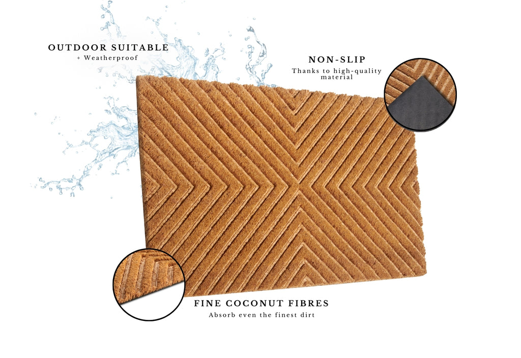 Hanse Home Mix Mats Dörrmatta kokos Geometric