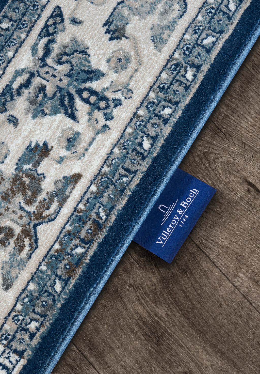 Villeroy & Boch 1869 Kortluggsmatta Jehanne blå creme