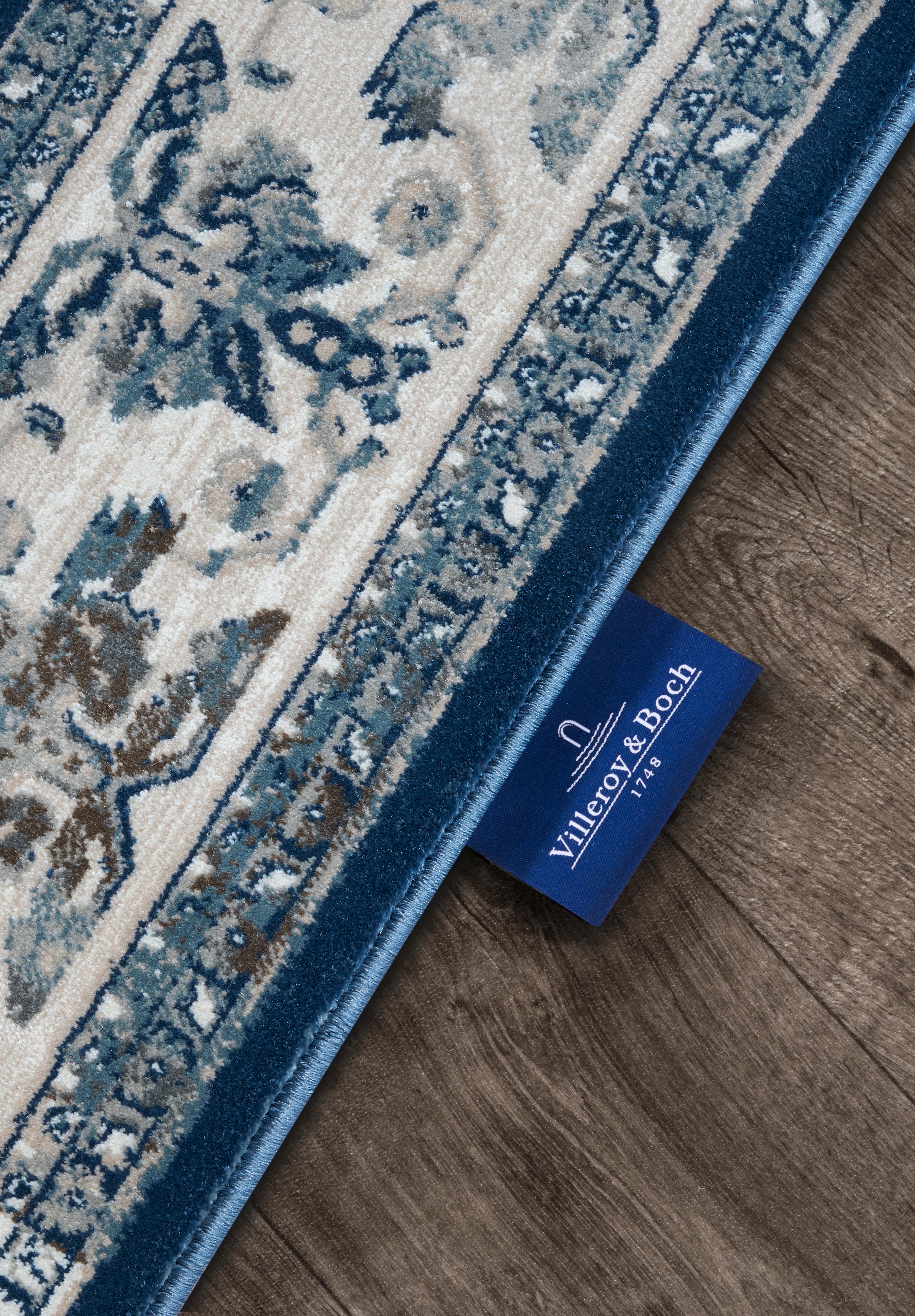 Villeroy & Boch 1869 Kortluggsmatta Jehanne blå creme