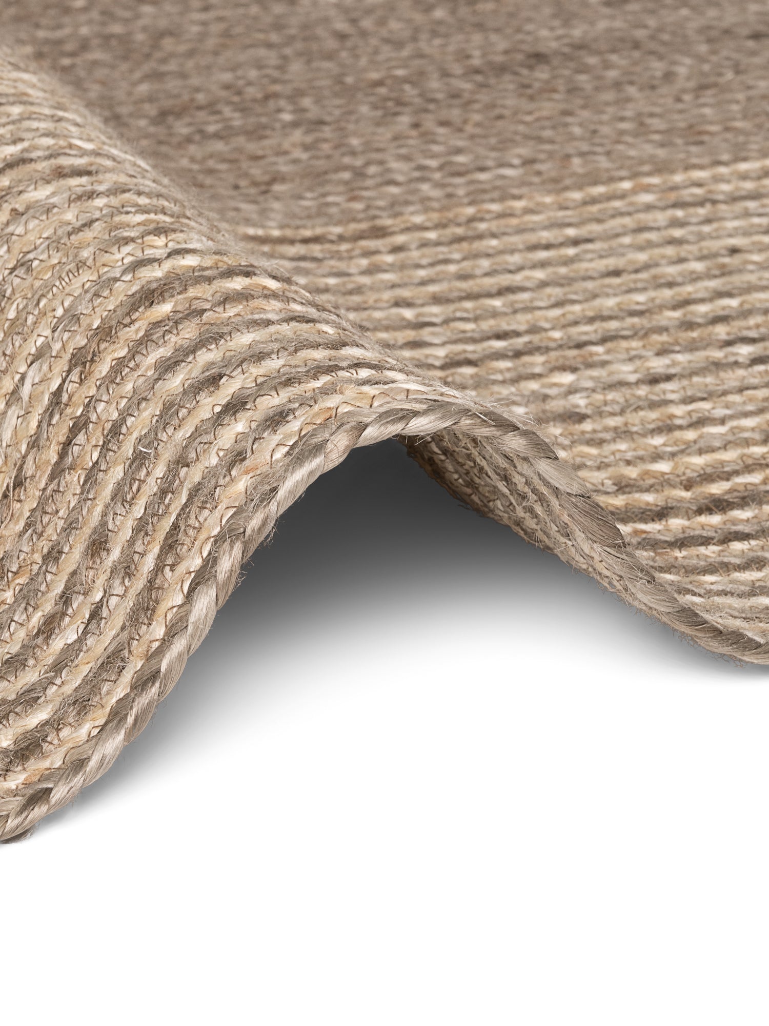 Hanse Home Juno Jutematta Juno Line natur vit Brown