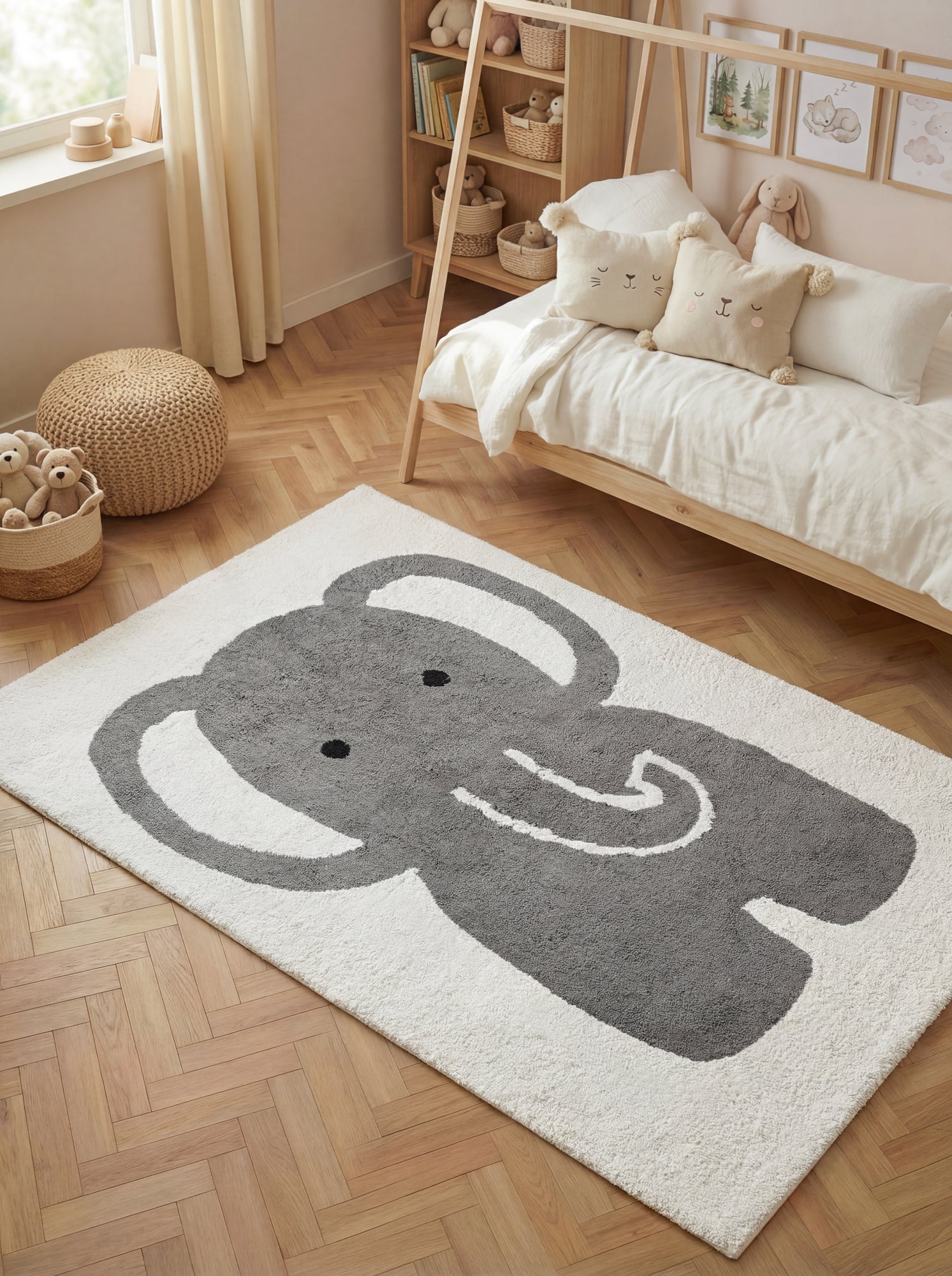 Hanse Home Snuggle Barnmatta Emil creme grå