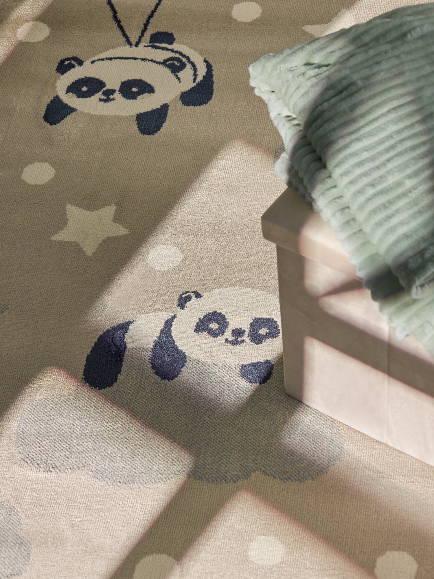 Hanse Home Adventures Barnmatta Dreamy Panda beige flerfärgad