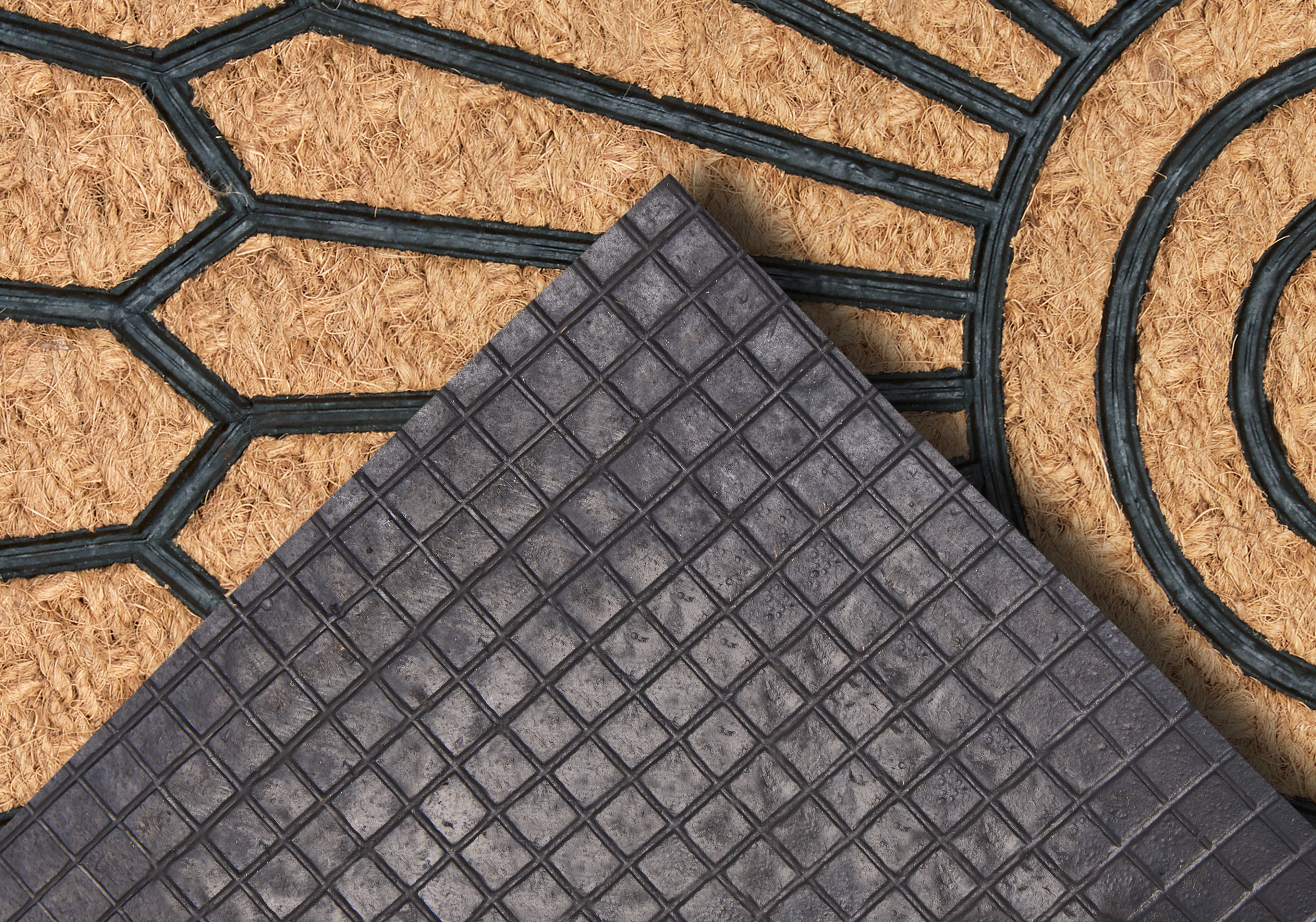 Hanse Home Mix Mats Dörrmatta Gummi-Cocos Halbrund Geometric Ornament