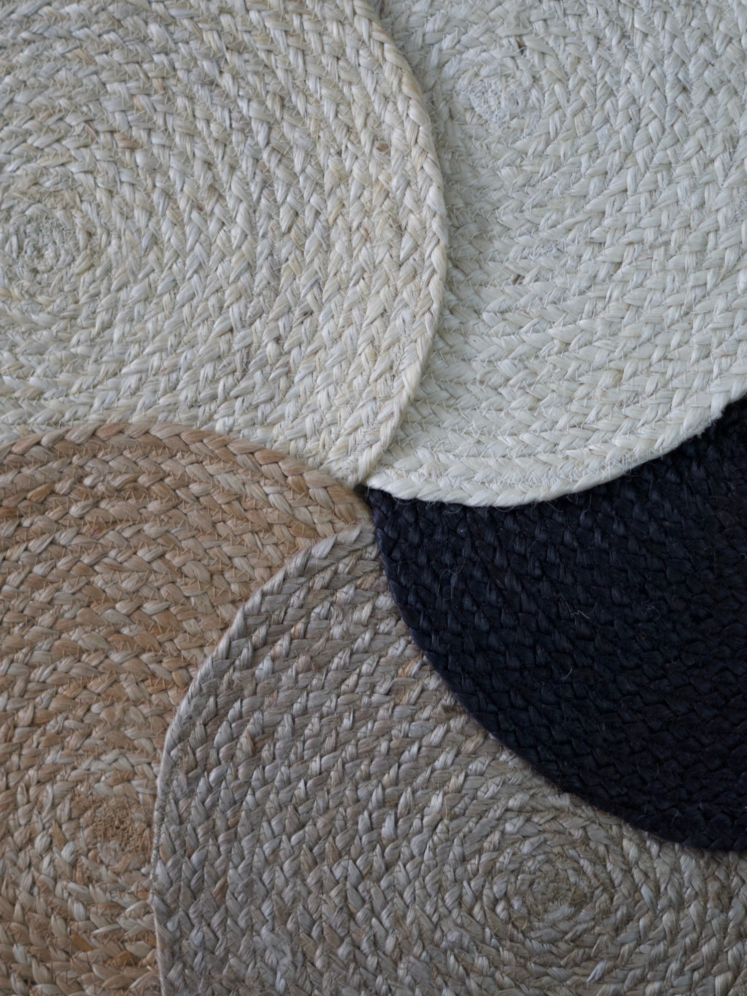 Hanse Home Jute Braided Jutematta rund Rangpur natur guld