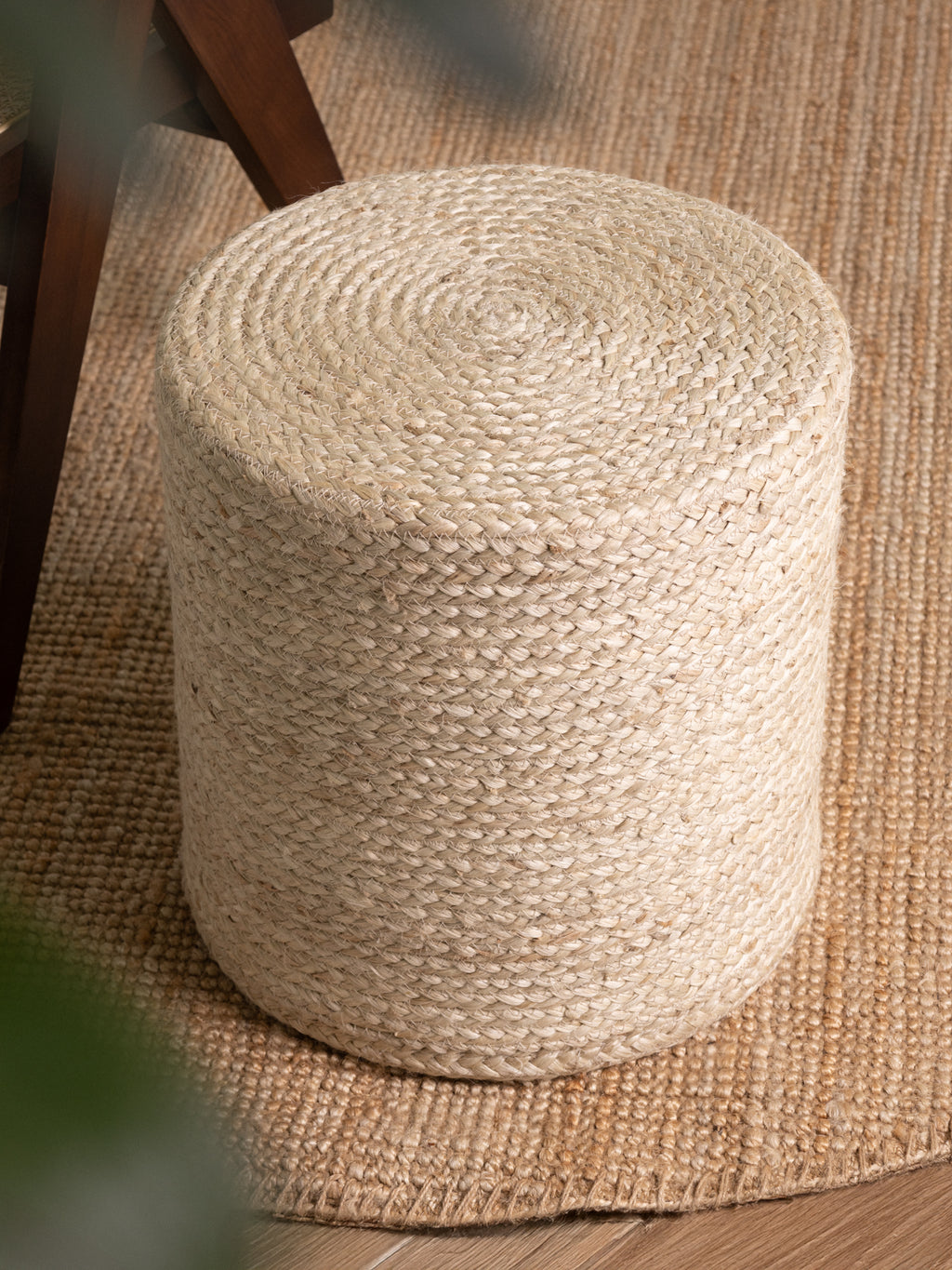 Hanse Home Looma Jutepuff Looma natur elfenben