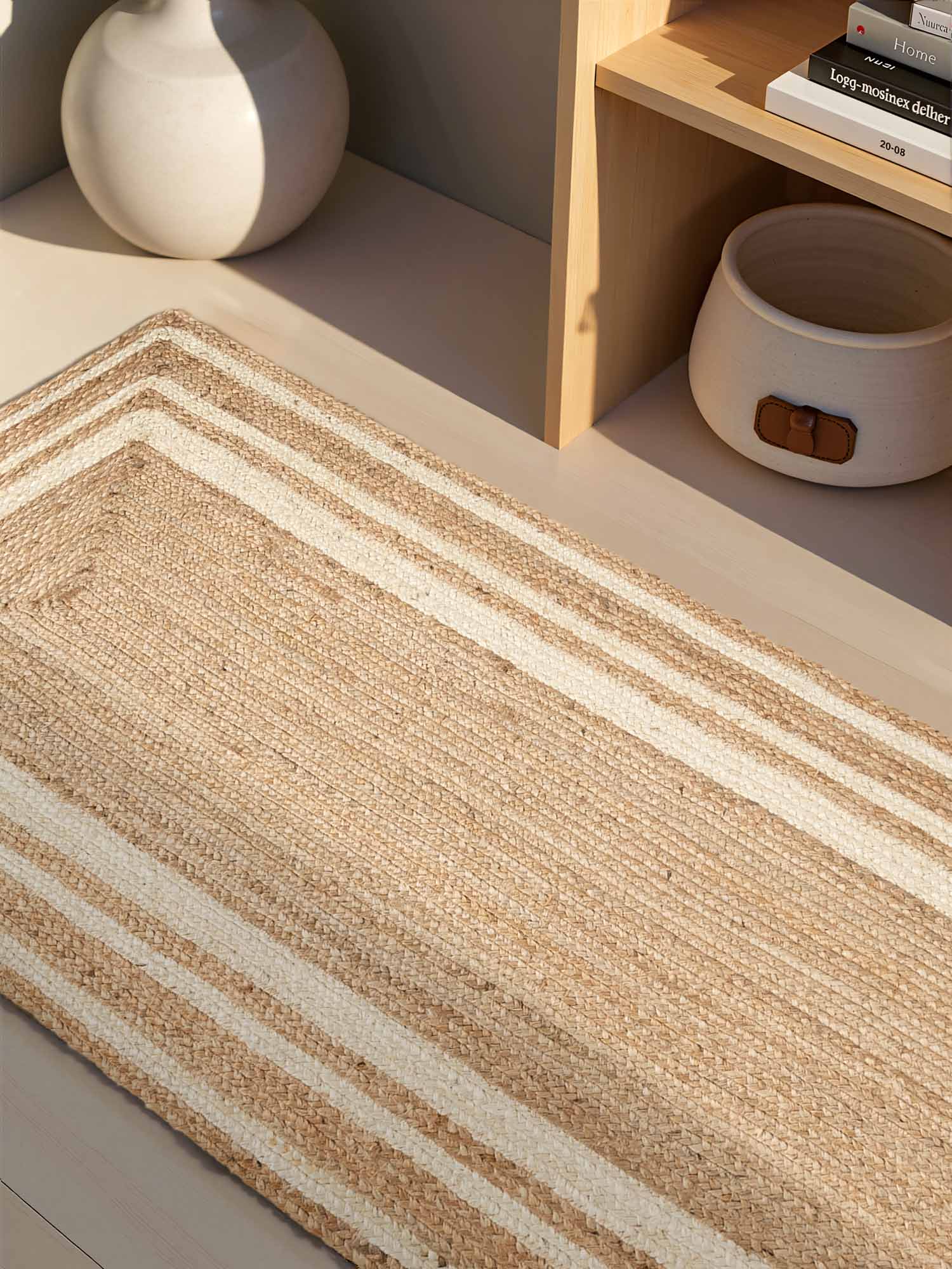 Hanse Home Looma Jutematta Looma natur guld elfenben