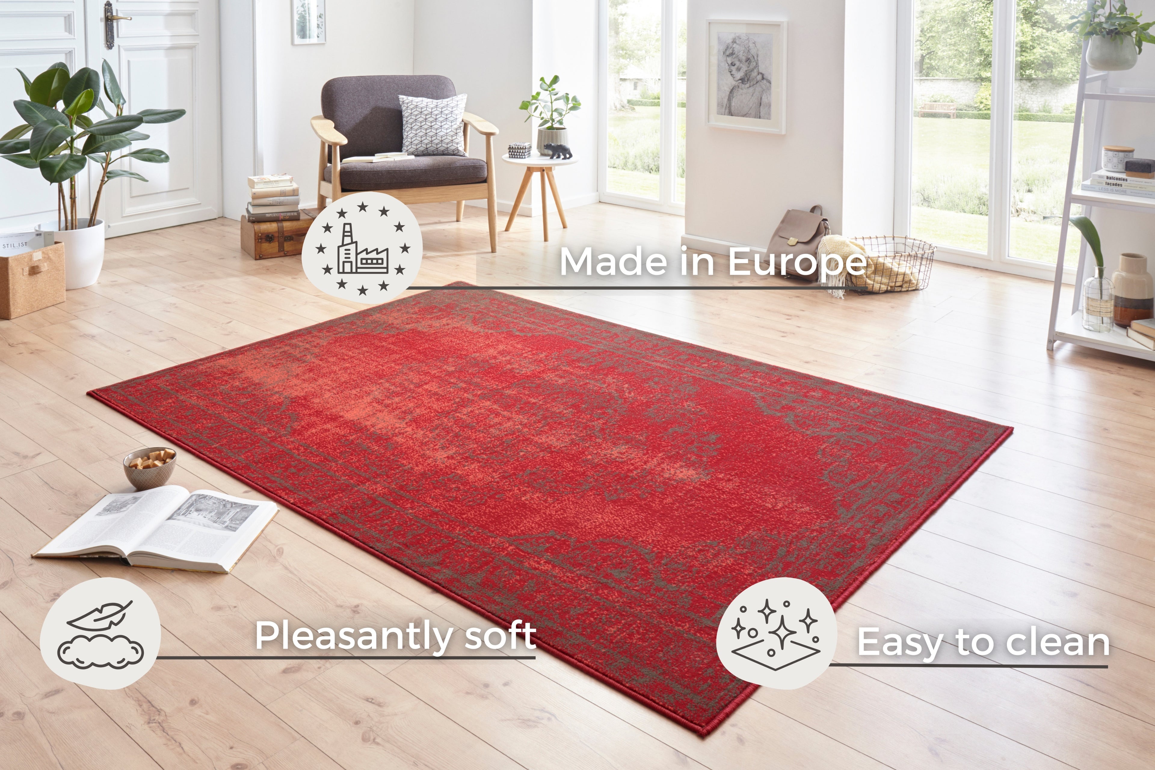 Designvelourmatta Plume