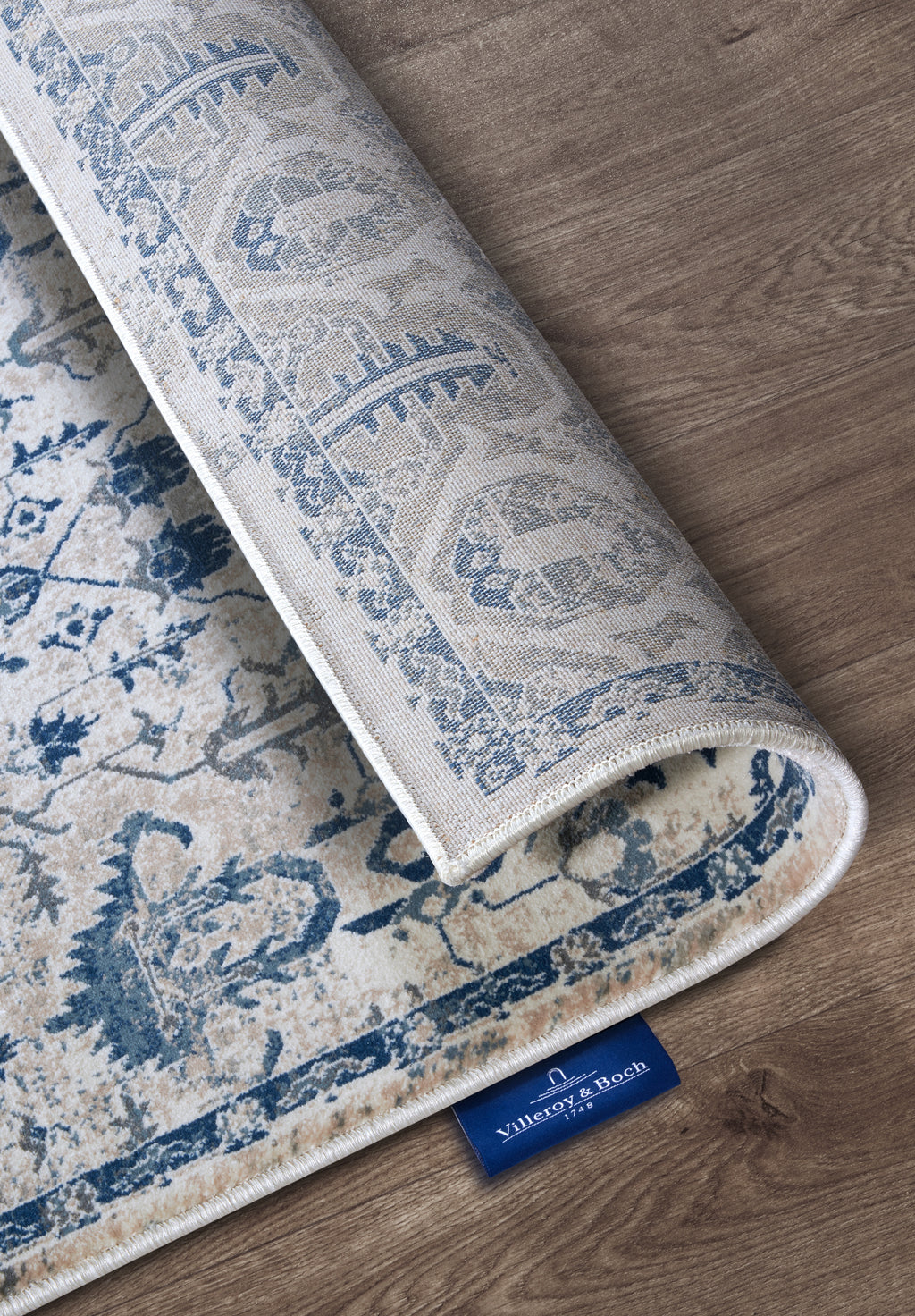 Villeroy & Boch 1869 Kortluggsmatta Emmanuel creme blå