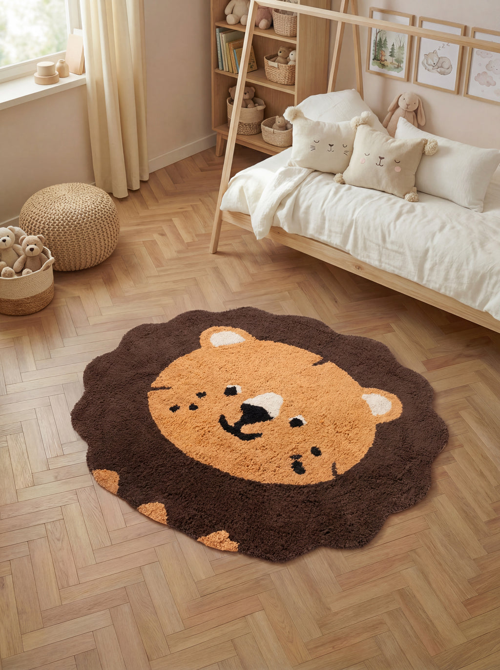 Hanse Home Snuggle Barnmatta Lea brun flerfärgad