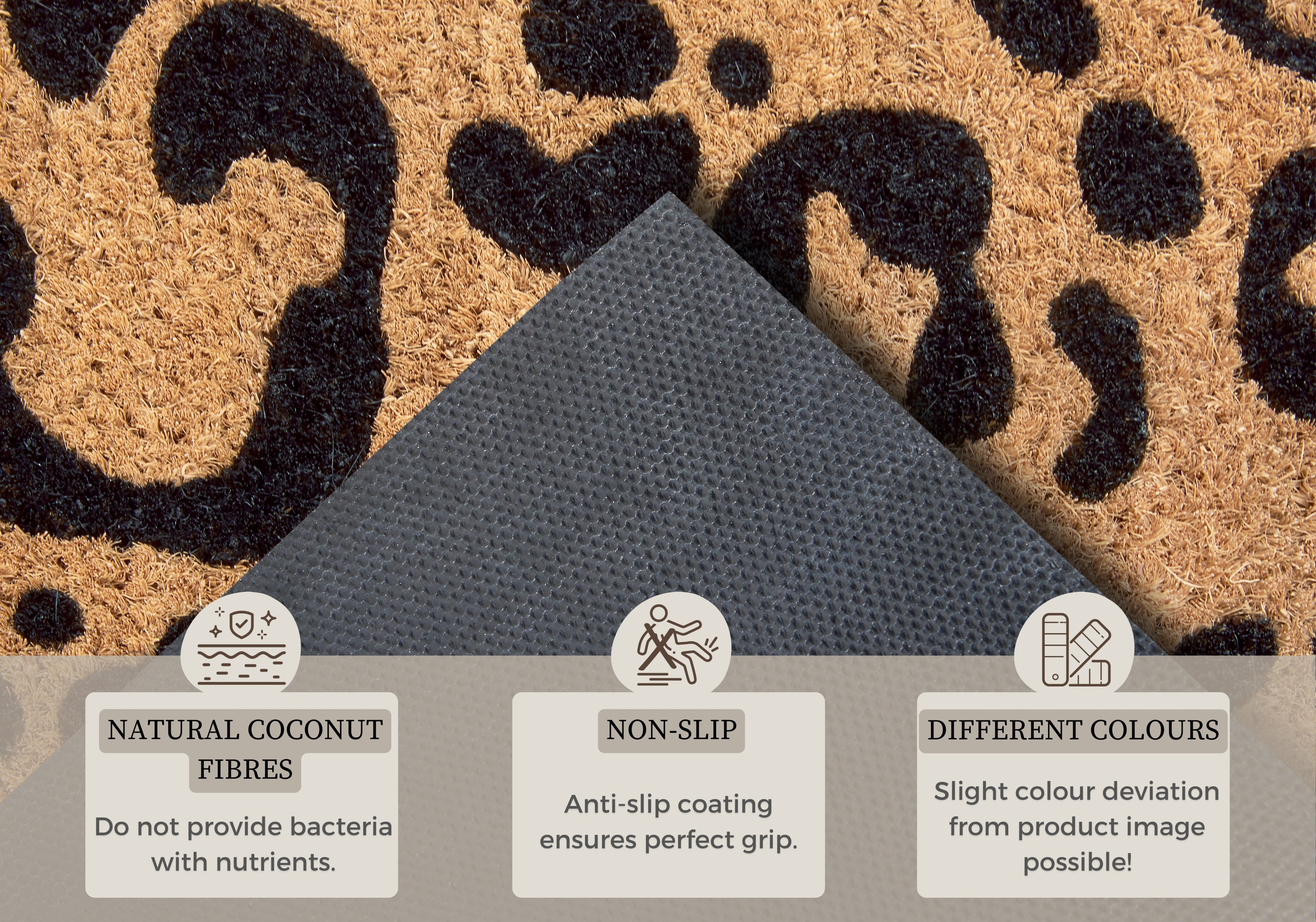 Hanse Home Mix Mats Dörrmatta kokos Leopard Look