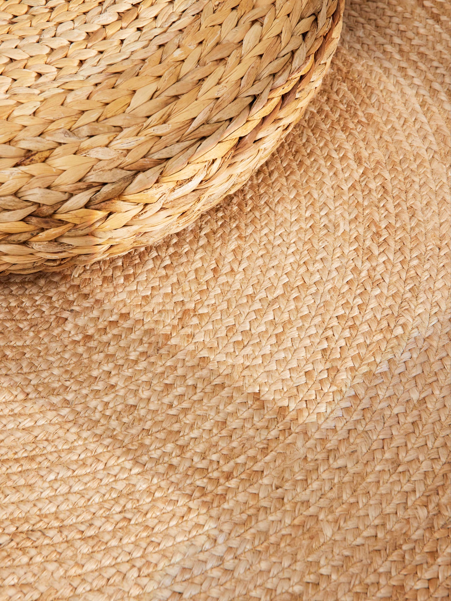 Hanse Home Looma Jutematta rund Looma natur guld elfenben