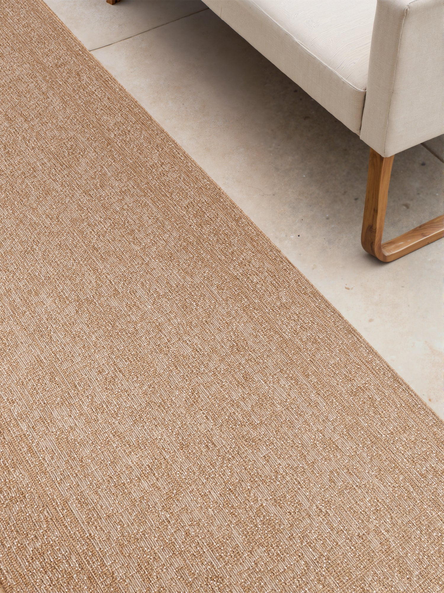 Hanse Home Duet Vändbar inom- och utomhusmatta Kona Jute vit