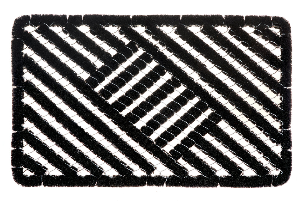 Hanse Home Mix Mats Dörrmatta kokos Grid Brushes svart kokos