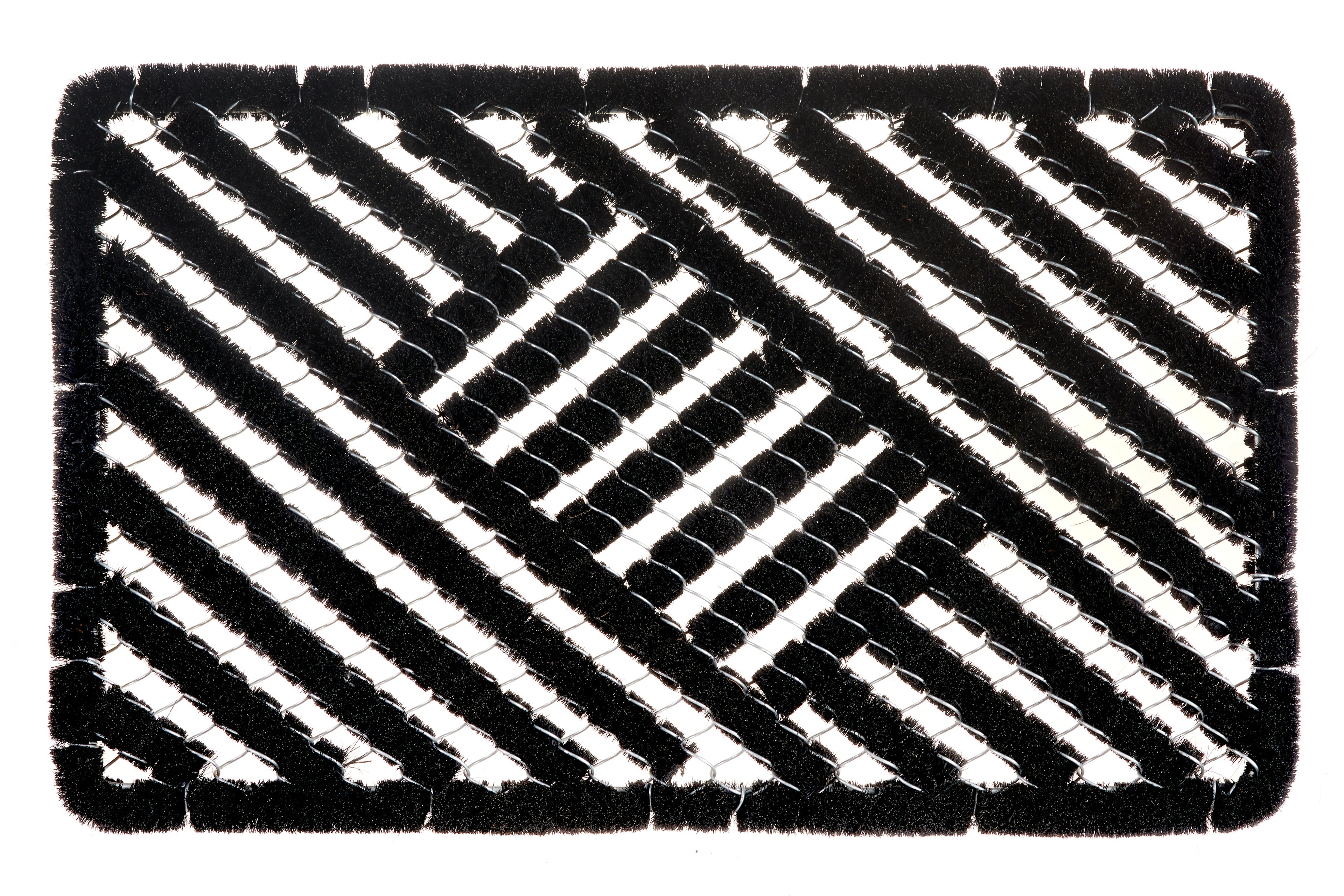 Hanse Home Mix Mats Dörrmatta kokos Grid Brushes svart kokos
