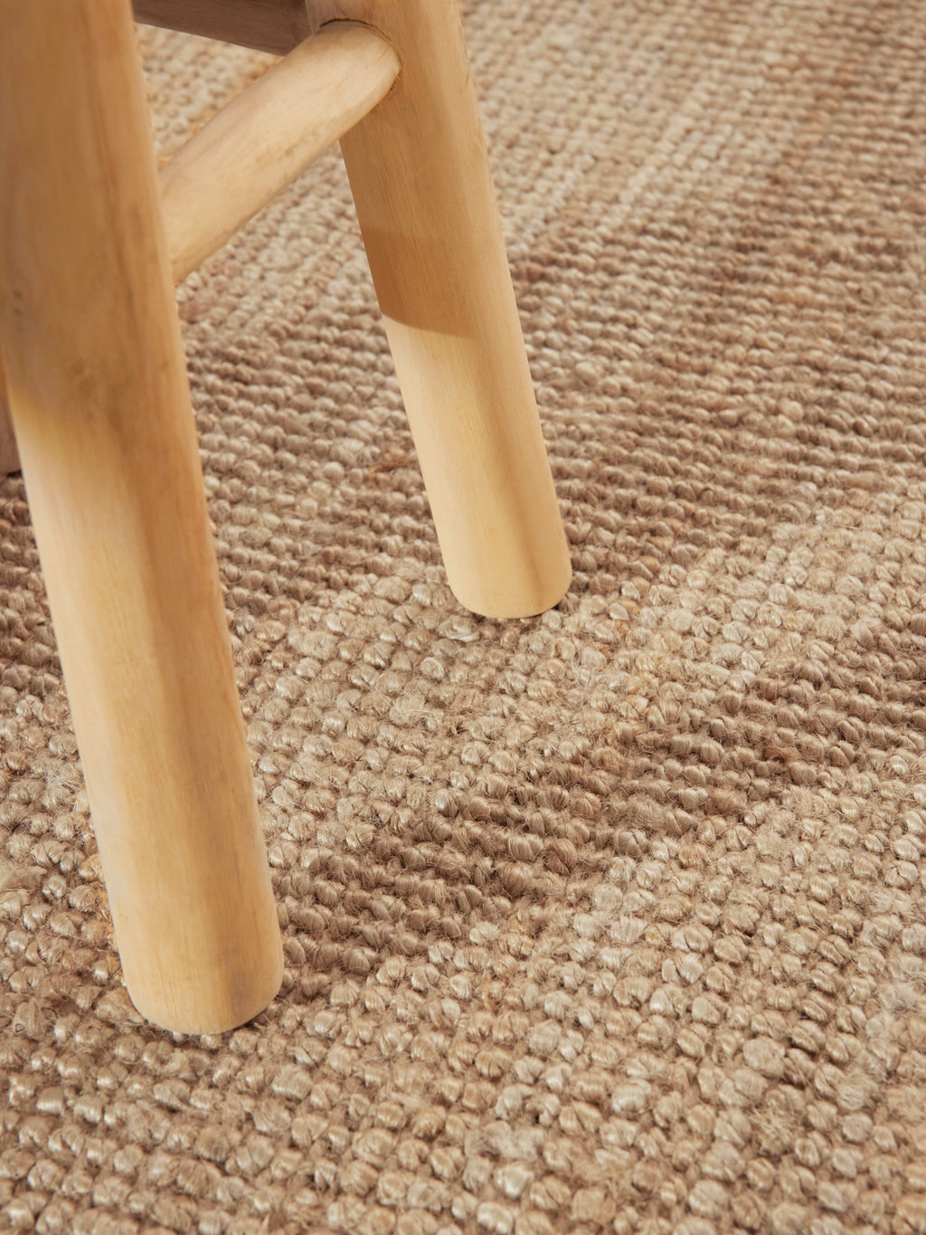 Hanse Home Bouclé-jutematta rund Jaipur natur guld