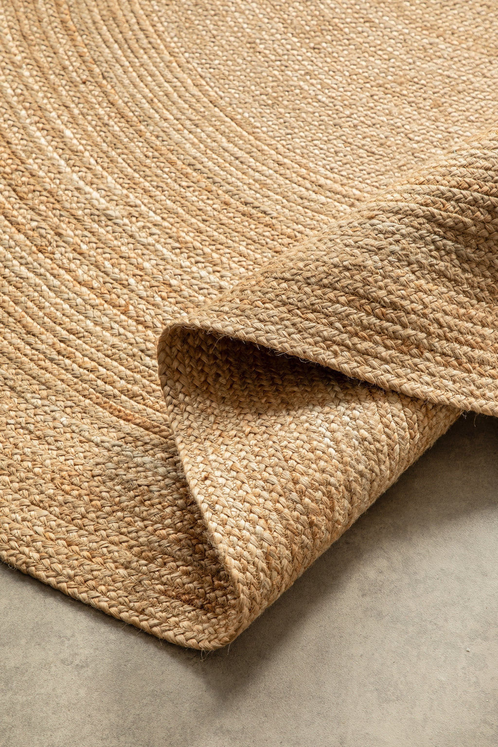 Hanse Home Jute Braided Jutematta rund Rangpur natur guld