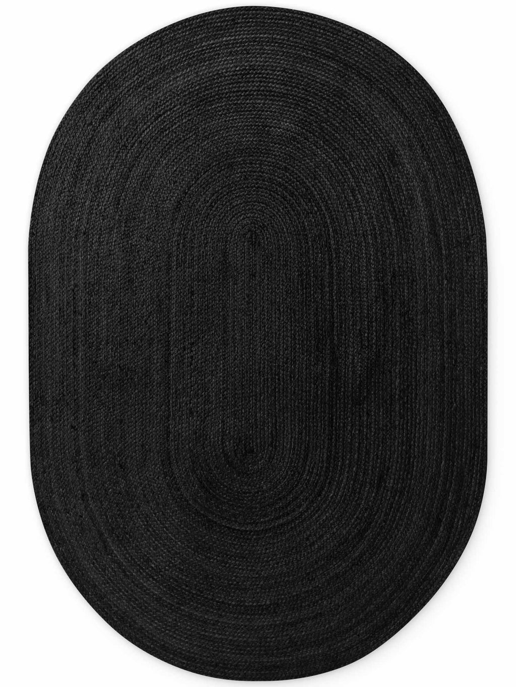 Hanse Home Jute Braided Jutematta oval Rangpur svart