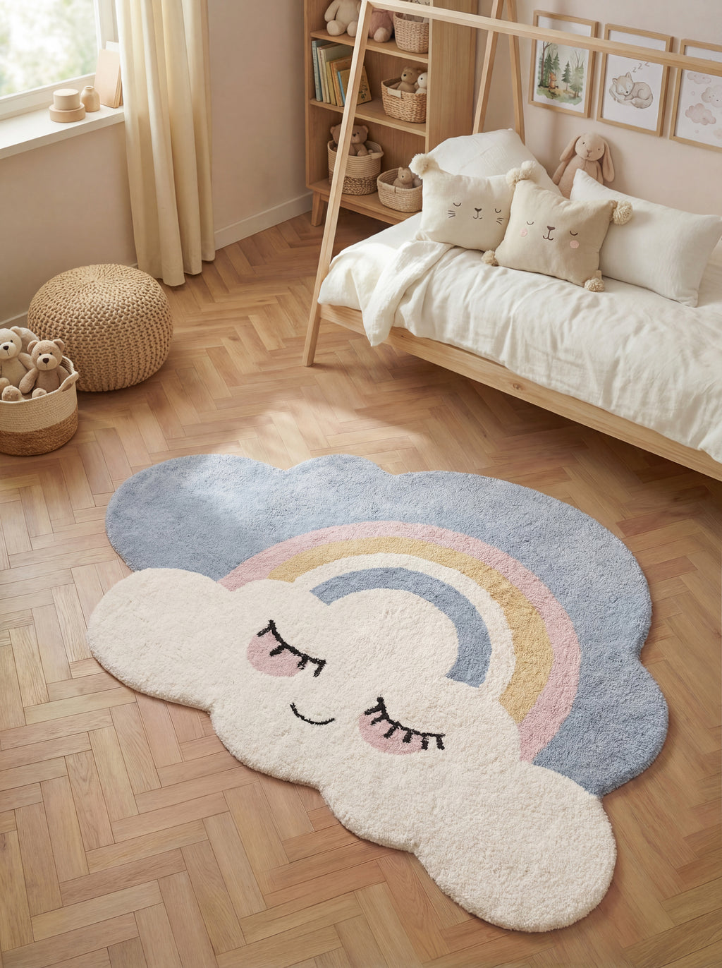 Hanse Home Snuggle Barnmatta Nappi creme flerfärgad