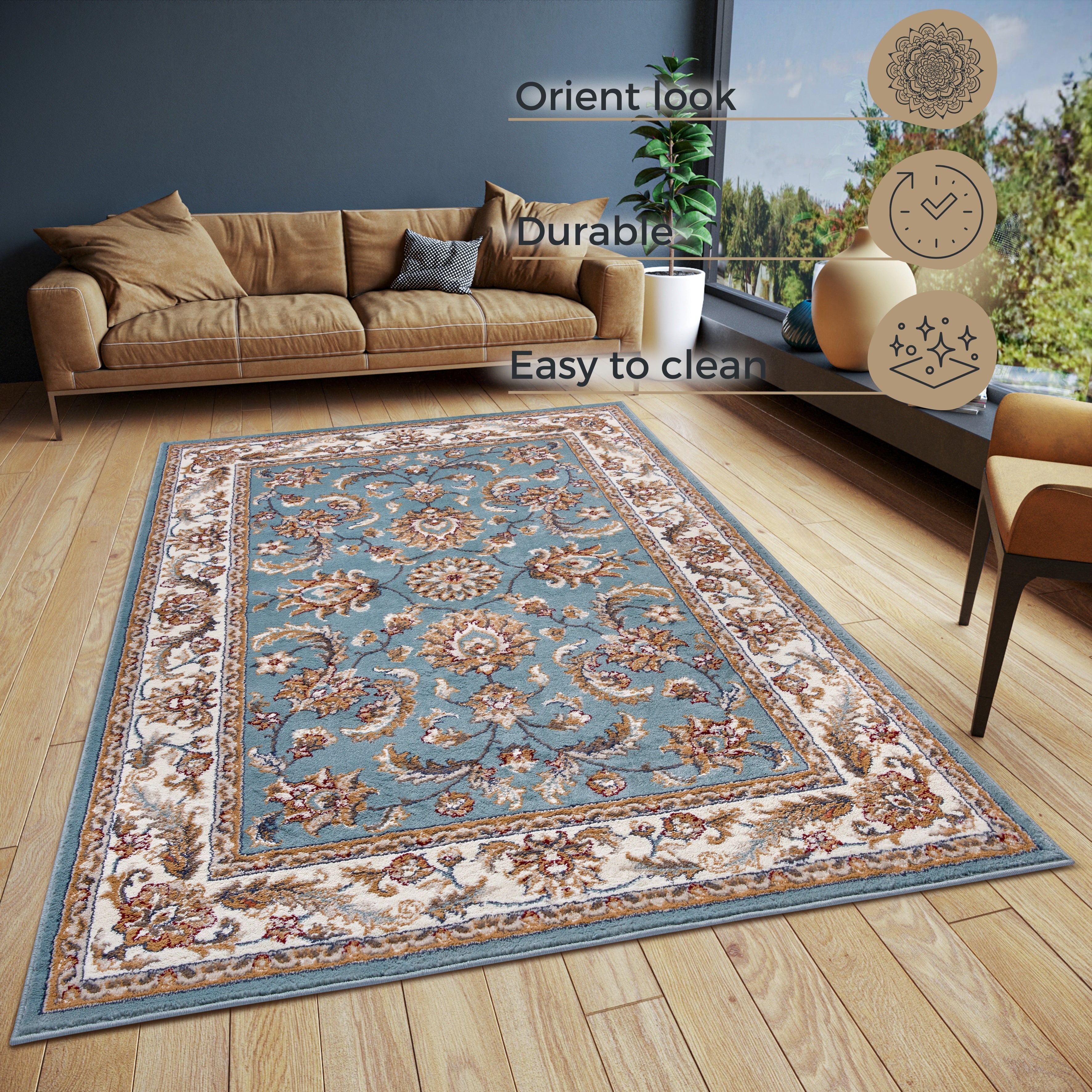Hanse Home Orient Matta Reni mint creme