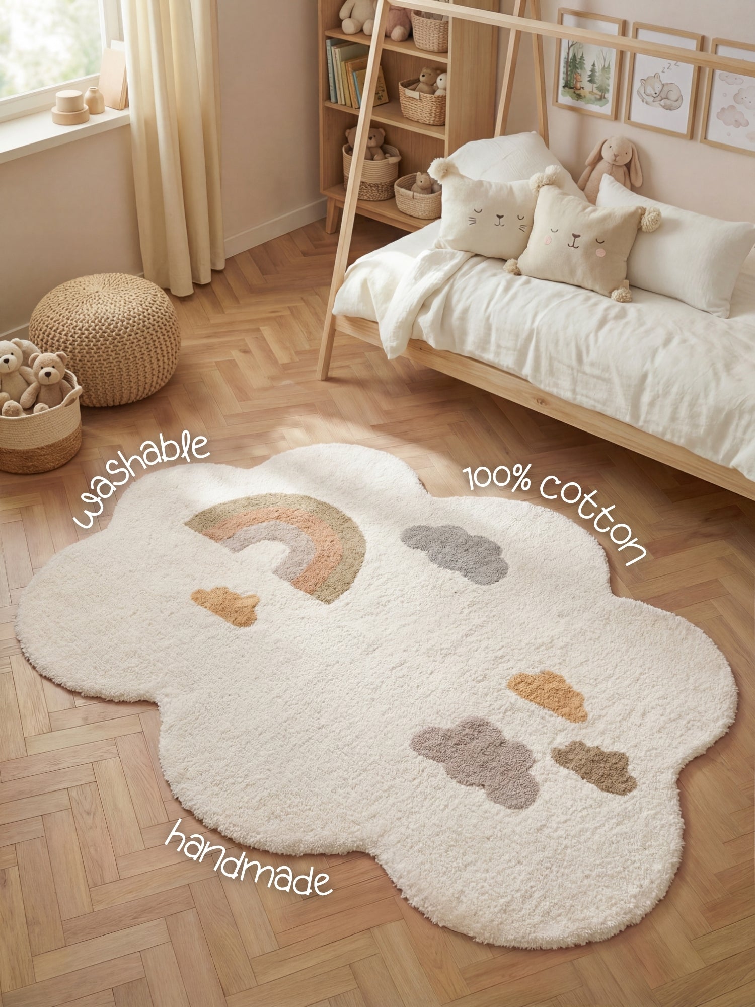 Hanse Home Snuggle Barnmatta Willy creme flerfärgad