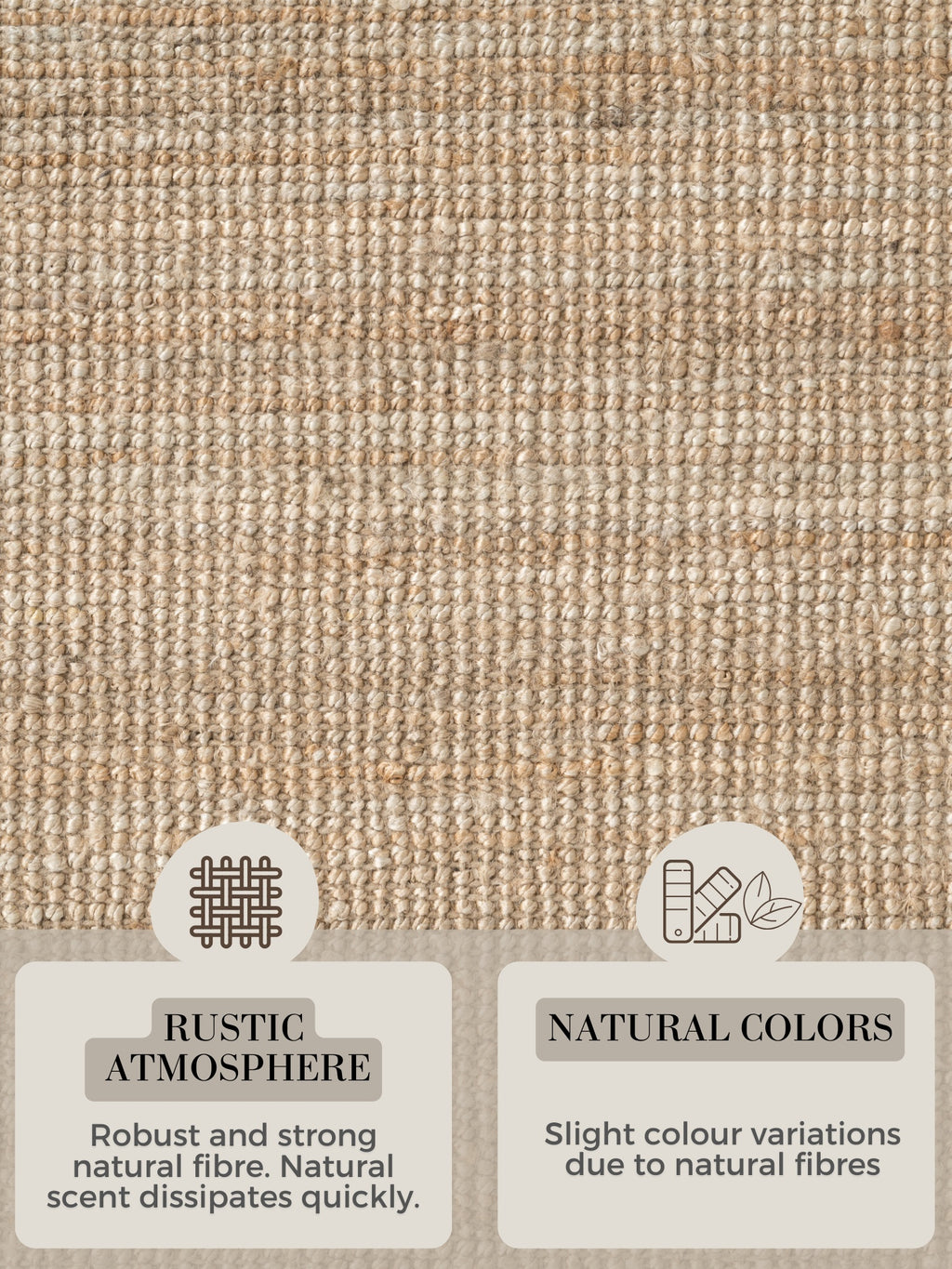 Hanse Home Bouclé-jutematta rund Jaipur natur guld