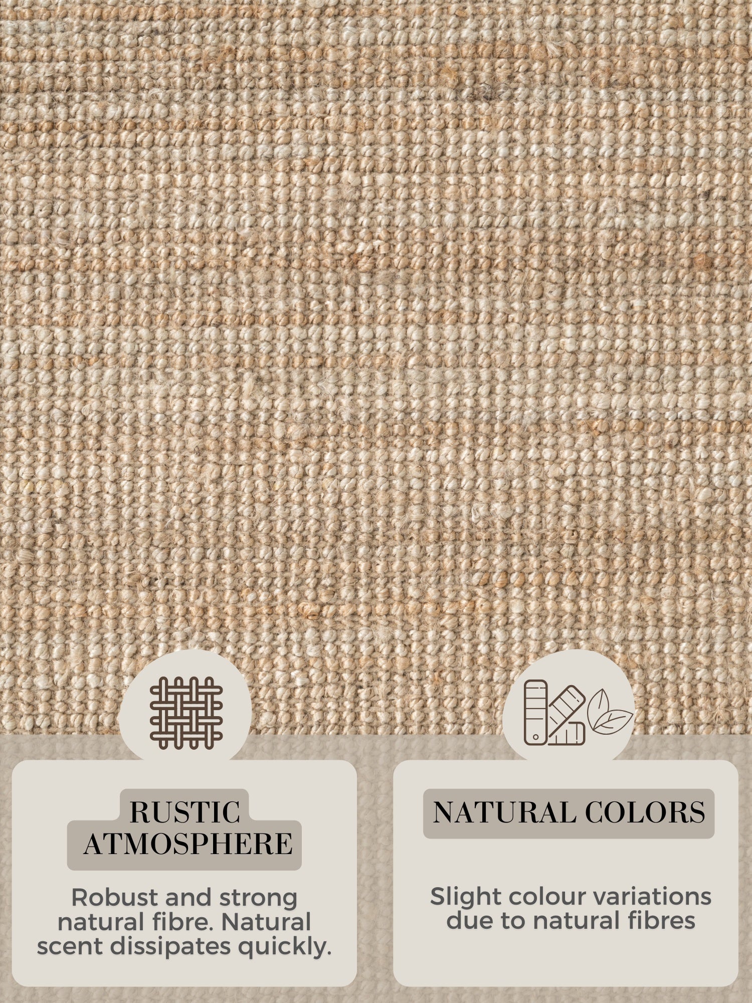 Hanse Home Bouclé-jutematta rund Jaipur natur guld