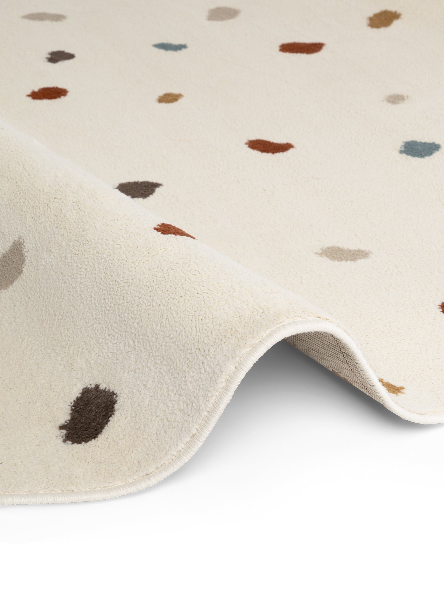 Hanse Home Adventures Barnmatta Rund Funny Dots creme flerfärgad
