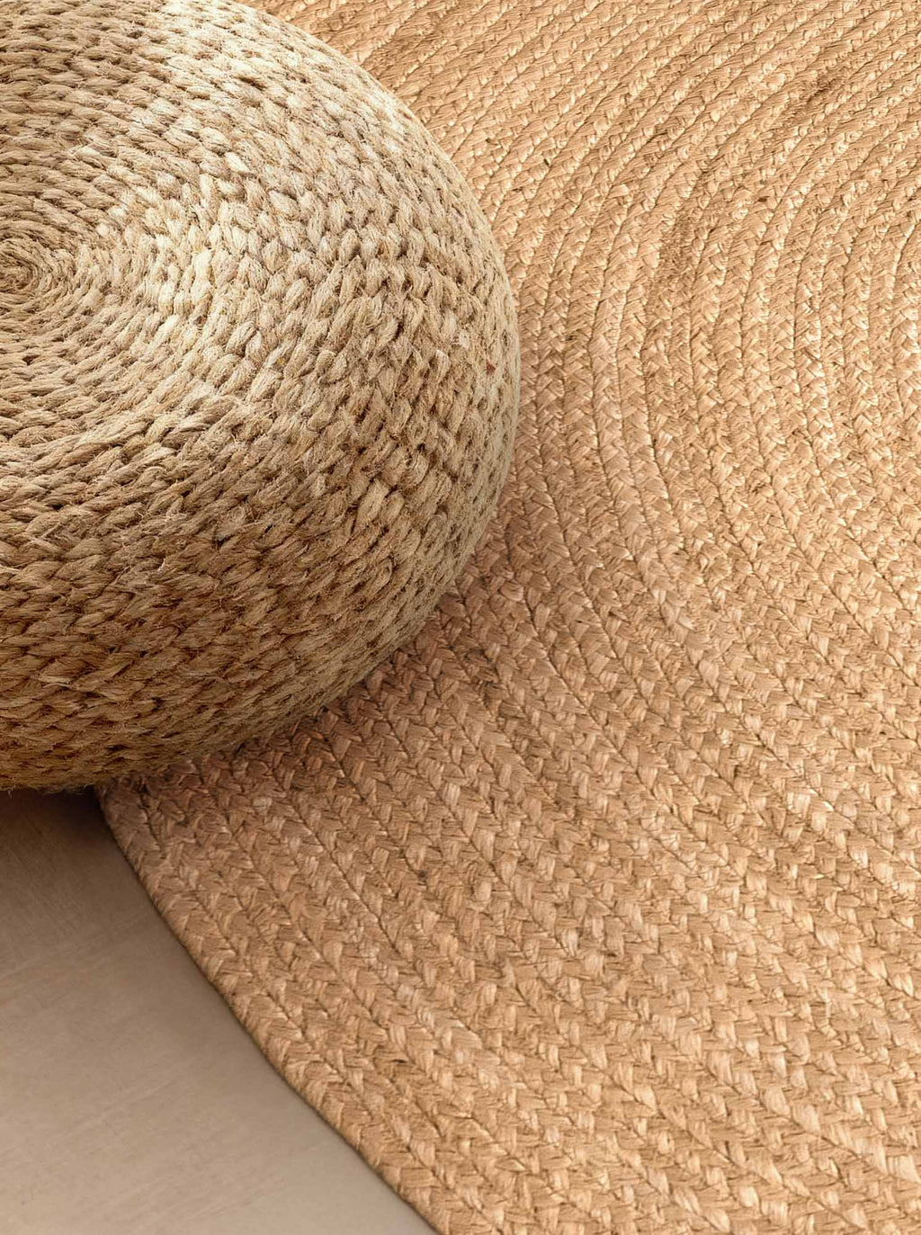 Hanse Home Jute Braided Jutematta oval Rangpur natur guld