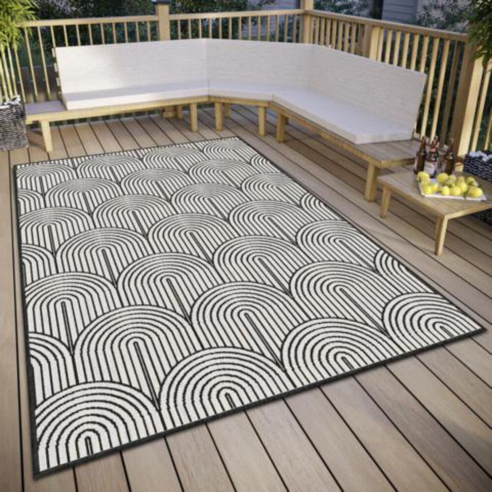 Hanse Home Flatweave Vändbar inom- och utomhusmatta Pangli svart