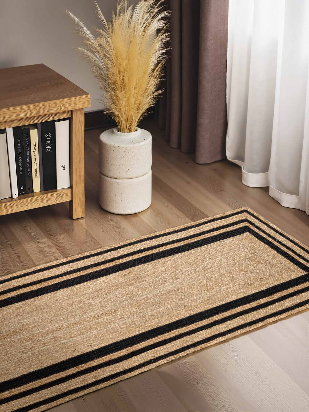 Hanse Home Looma Jutematta Looma natur guld svart