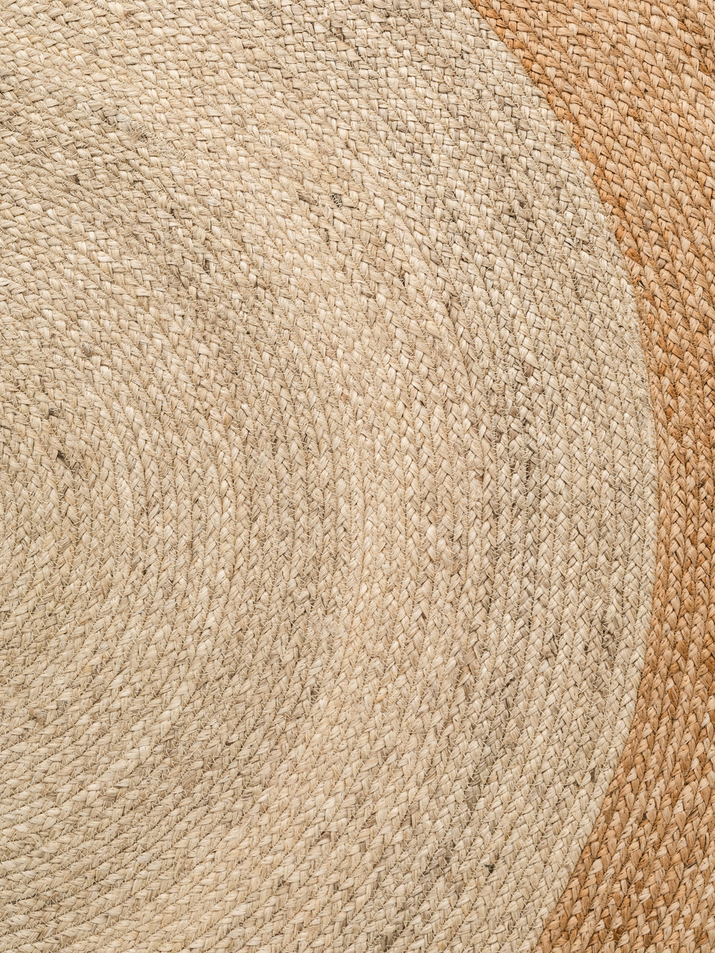 Hanse Home Looma Jutematta rund Looma natur elfenben guld