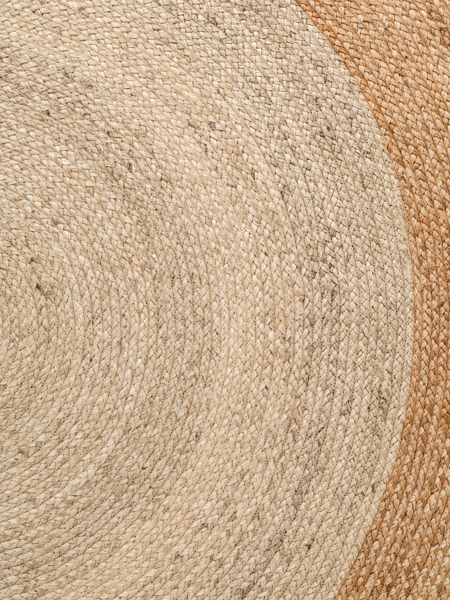 Hanse Home Looma Jutematta rund Looma natur elfenben guld