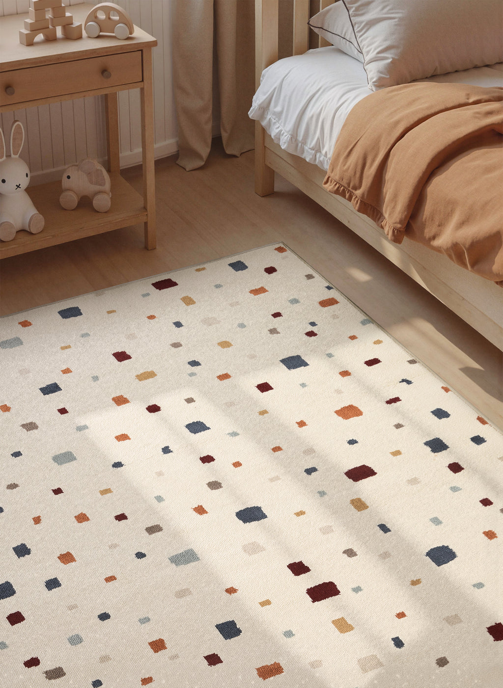 Hanse Home Adventures Barnmatta Funny Squares creme flerfärgad