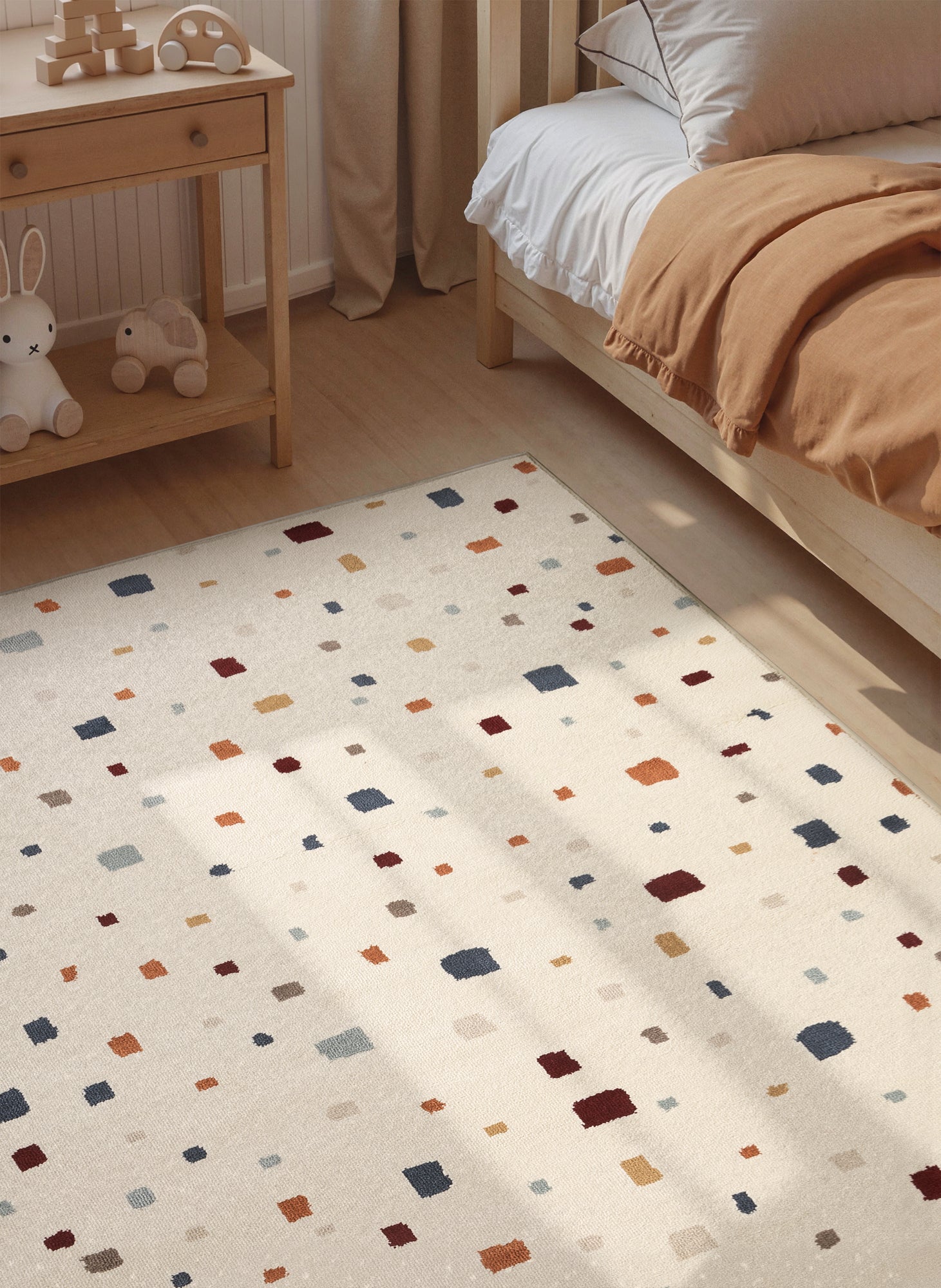 Hanse Home Adventures Barnmatta Funny Squares creme flerfärgad