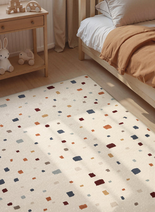 Hanse Home Adventures Barnmatta Funny Squares creme flerfärgad