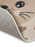 Hanse Home Adventures Barnmatta rund Cat creme beige