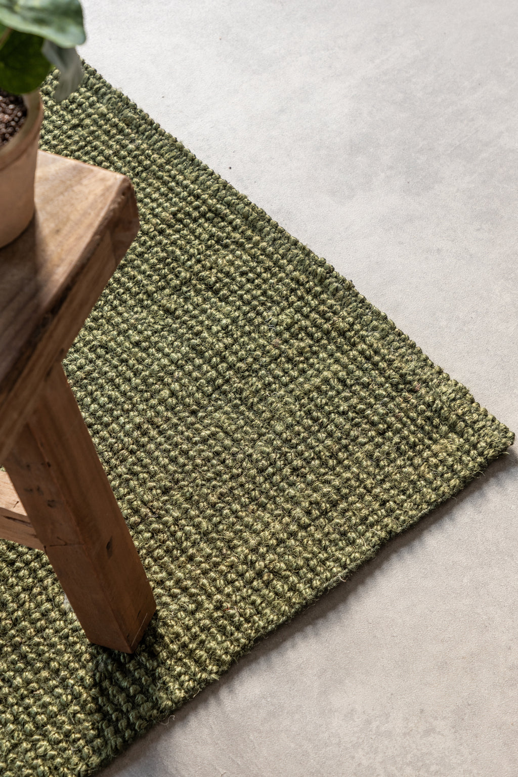 Hanse Home Bouclé-jutematta Jaipur djungelgrön