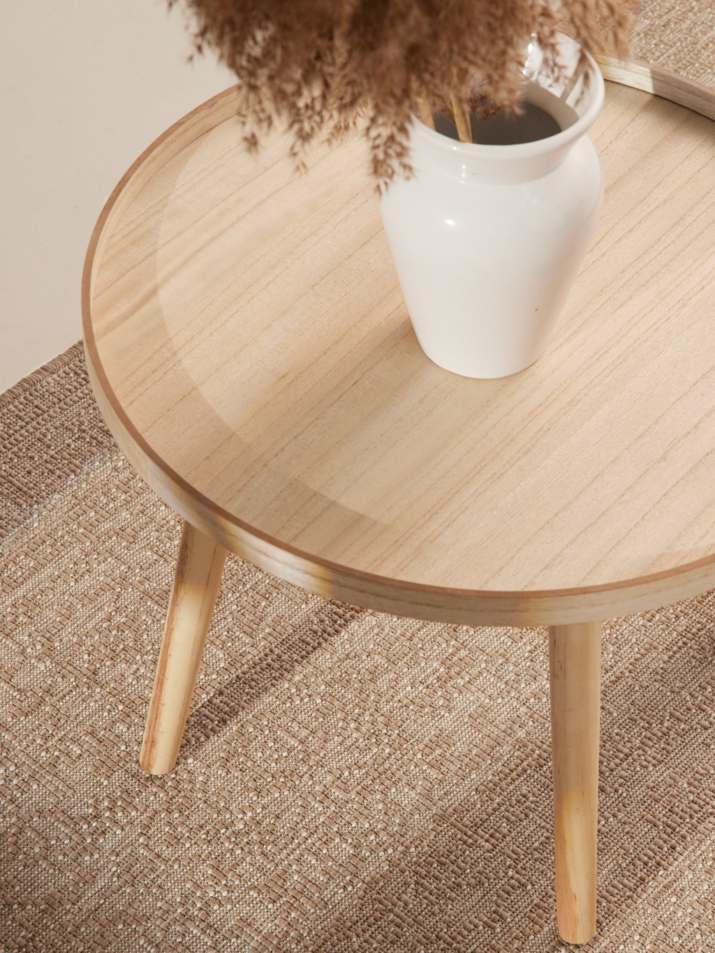 Hanse Home Duet Vändbar inom- och utomhusmatta Kona Jute vit