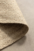 Hanse Home Jute Braided Jutematta rund Rangpur natur elfenben