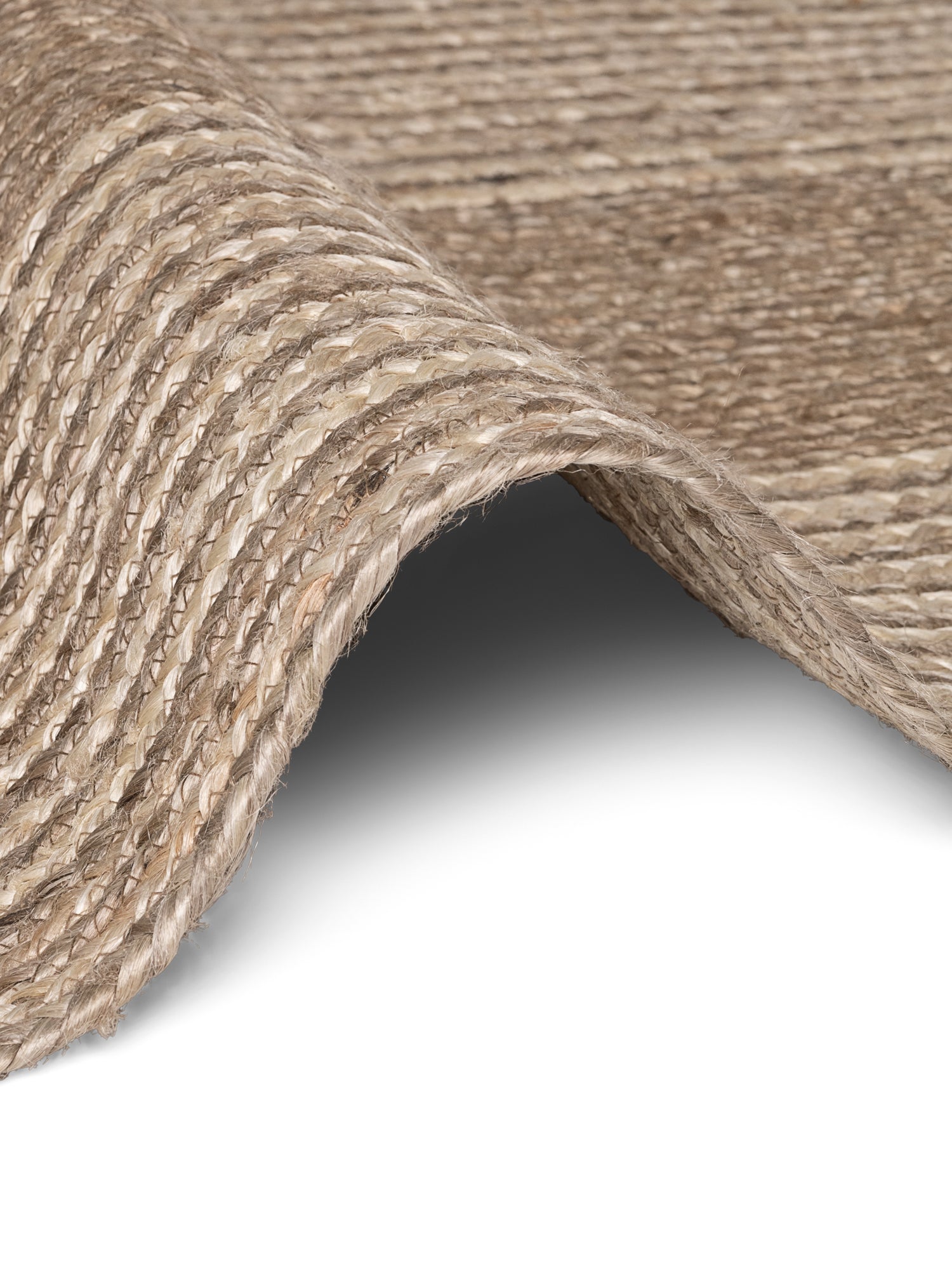 Hanse Home Juno Jutematta Juno Line natur vit Brown