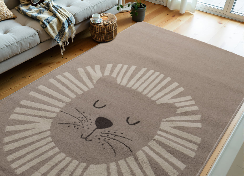 Hanse Home Adventures Barnmatta Happy Lion beige creme