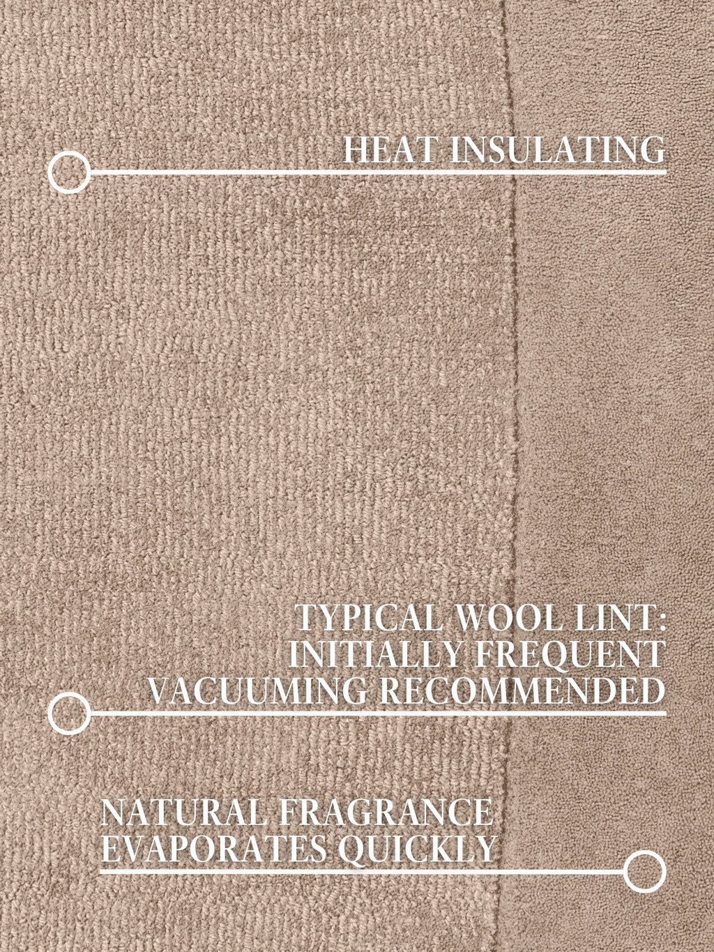 Villeroy & Boch 1812 Ullmatta organisk rund Kivi natur beige